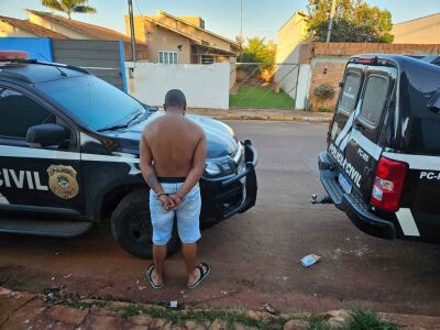 Imagem da notícia Preso jovem suspeito de matar homem a facada após discussão em São Gabriel do Oeste